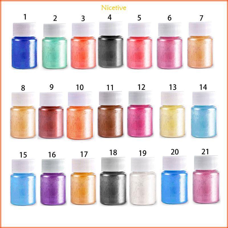 NICE Pearl Powder สําหรับ Mica Powder Pigment สําหรับเล็บ Glitter Pearlescent Powder