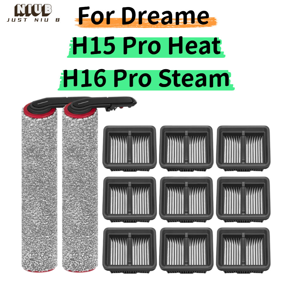 ใช้งานร่วมกับสําหรับ Dreame H15 Pro HEAT/Dreame H16 Pro Steam ชิ้นส่วนสูญญากาศแปรงลูกกลิ้งกรองอุปกรณ์เสริมไม่ใช่สําหรับ Dreame H15 Pro