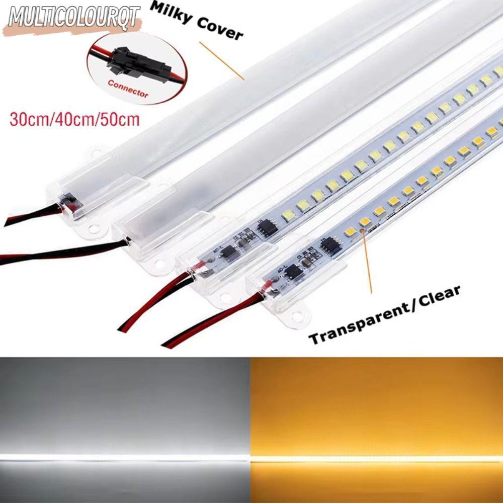 MULTICOLOURQT หลอด LED, 72 LEDs แถบไฟแข็ง LED ความสว่างสูง, แถบไฟ LED 30/40 ซม.