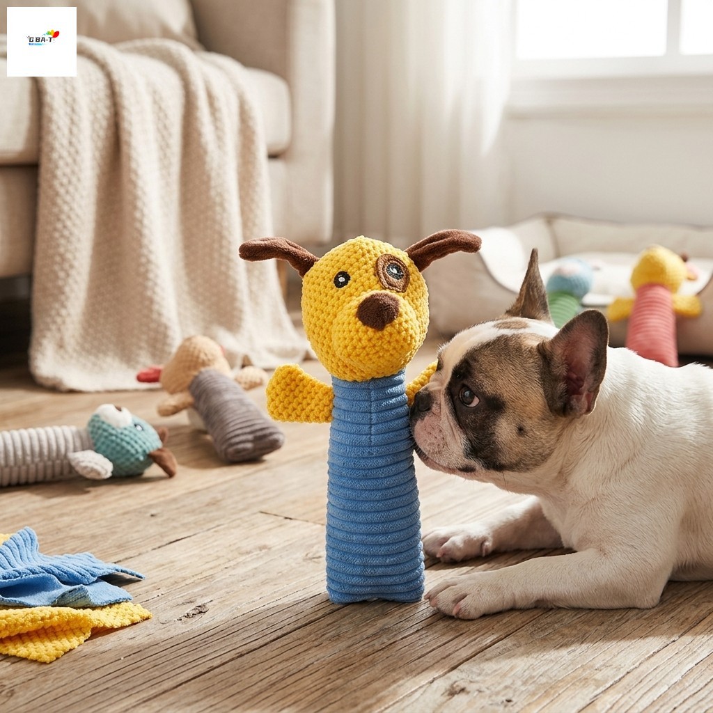 ตุ๊กตา Squeaky ข้าวโพดขนแกะของเล่นสุนัข Interactive Pet Companion สําหรับสุนัขขนาดเล็กและขนาดกลาง