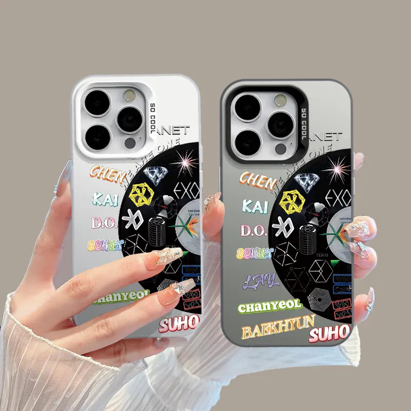EXO iPhone 17 PRO MAX Anti-Fall น่ารักคุณภาพสูง Motif สําหรับ iPhone 17 16 15 14 13 12 11 Pro Max Pl
