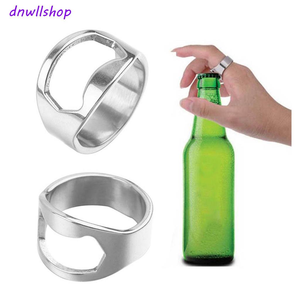 DNWLSHOP ที่เปิดขวดเบียร์แหวนขนาดเล็กแบบพกพาเครื่องใช้ในบ้านหมวกเปิด Remover Bar เครื่องมือ