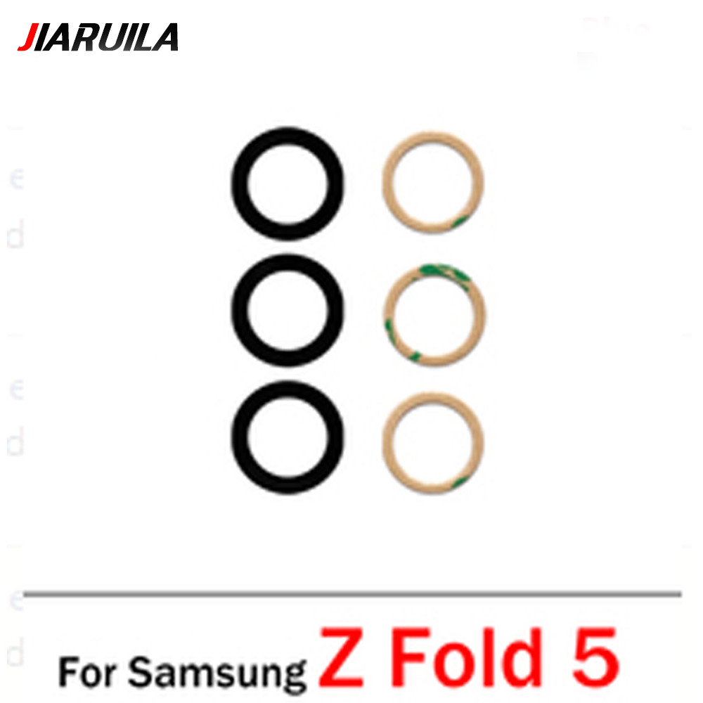 เลนส์กล้องด้านหลังเลนส์กล้องด้านหลังพร้อมสติกเกอร์กาวสําหรับ Samsung Galaxy Z Fold 5
