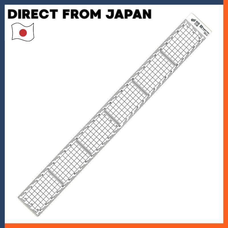 Niigata Seiki Acrylic Grid Ruler With Quick Scale