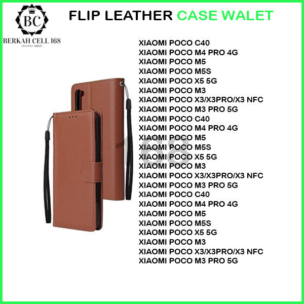 BCL168 - FLIP LEATHER CASE SWALLOW XIAOMI POCO C40 M3 M3 PRO M4 PRO 4G POCO M5 M5S POCO X3 X3 PRO X3
