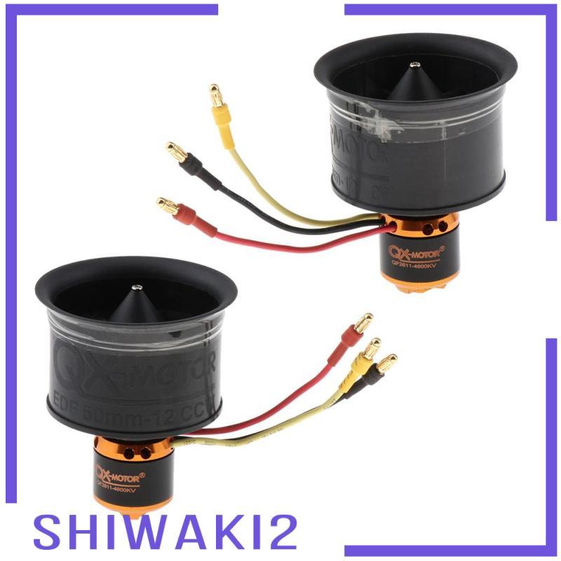 [Shiwaki2] 50 มม.พัดลมท่อ 12 ใบพัดใบพัด 4600KV สําหรับ RC EDF Jet Plane อุปกรณ์เสริม CW