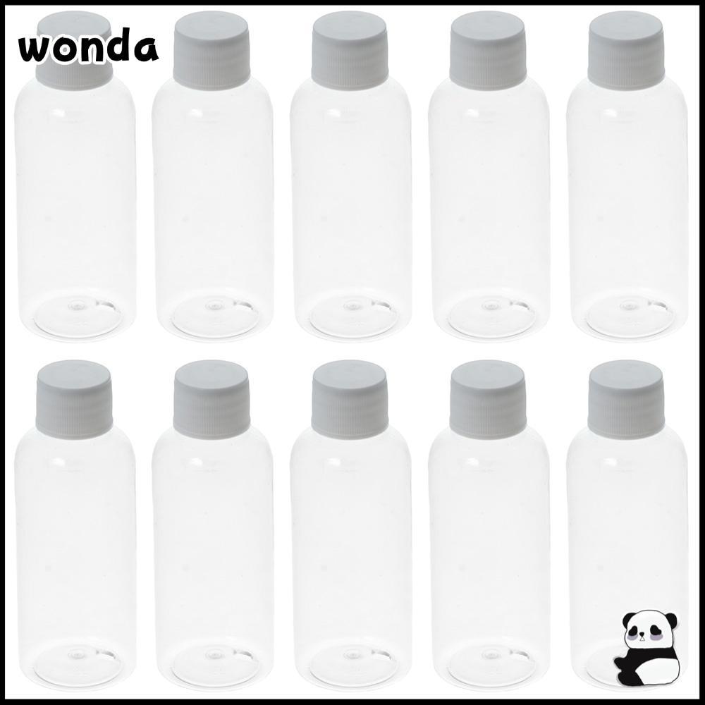 WONDA 10 ชิ้น Ginger Shot ขวดเกรดอาหาร Wellness Juice Shot สําหรับของเหลวพร้อมหมวกภาชนะพลาสติก