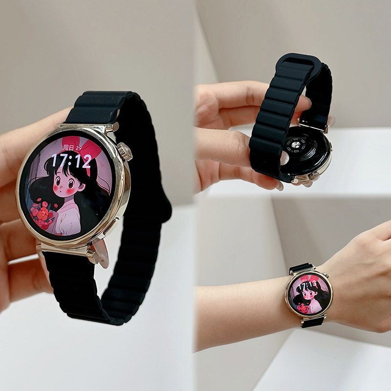 เหมาะสําหรับ OnePlus Watch 2 Strap OnePlus Watch2 Strap OnePlus Watch 2 สายรัดข้อมือห่วงซิลิโคนแม่เห
