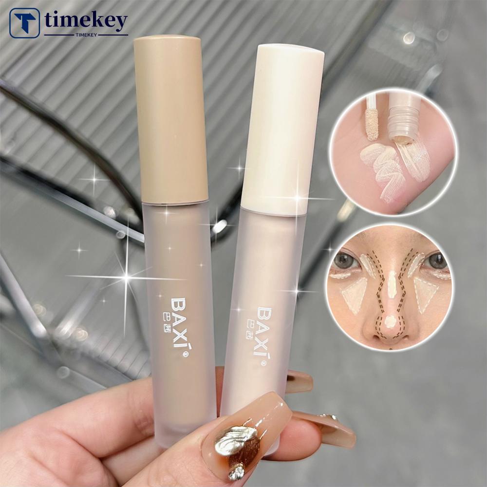 TIMEKEY Liquid คอนซีลเลอร์ Matte High Coverage กันน้ําควบคุมน้ํามัน Moisturizing Long Lasting คอนซีล