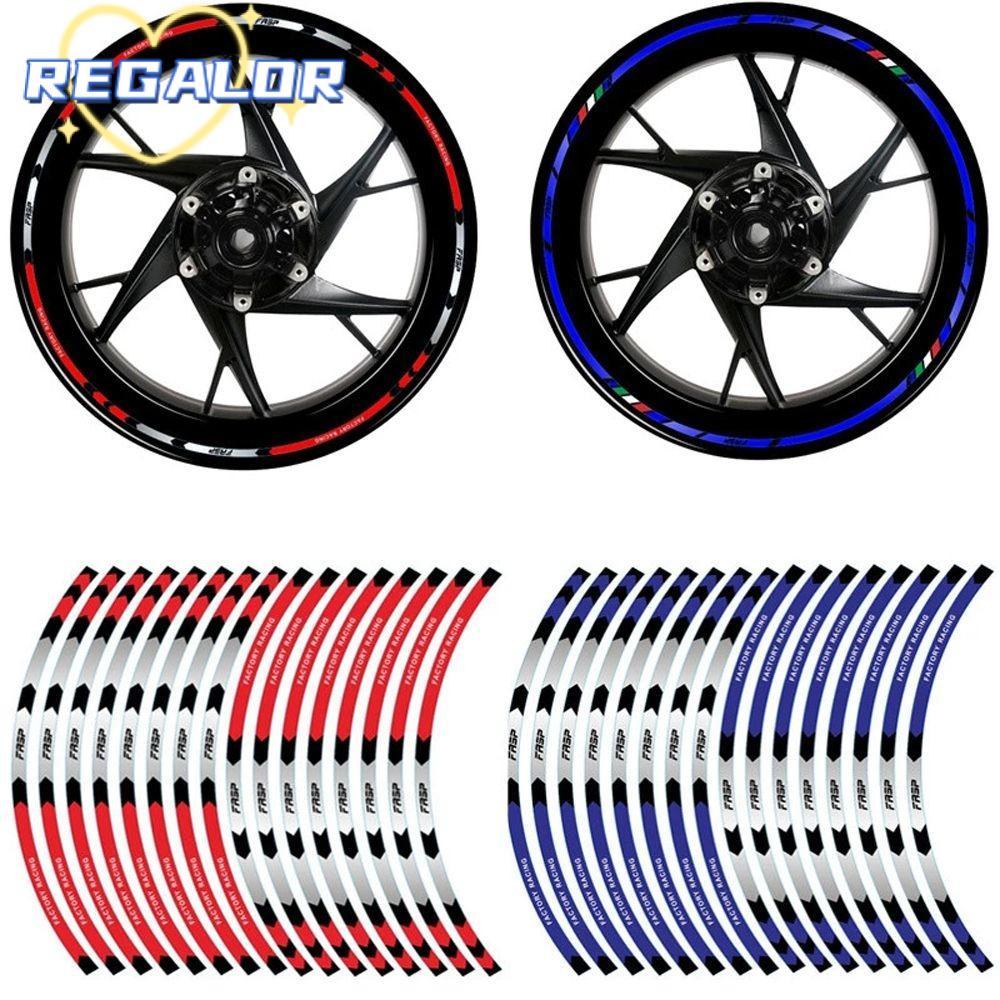 REGALOR0G เทปขอบสะท้อนแสงสําหรับ Kawasaki Rim Stripe เทป Auto Decals จักรยาน Decals เทปขอบรถมอเตอร์ไซด์