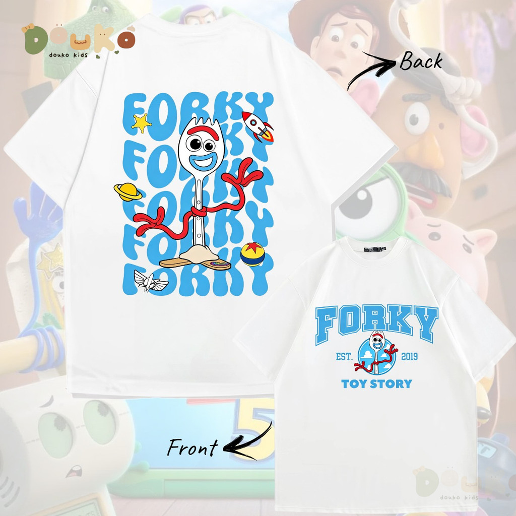 เสื้อยืด Toy Story Forky น่ารัก สำหรับเด็กผู้ใหญ่ และครอบครัว ทำจากผ้าฝ้ายคุณภาพ (พร้อมจัดส่งค่ะ)