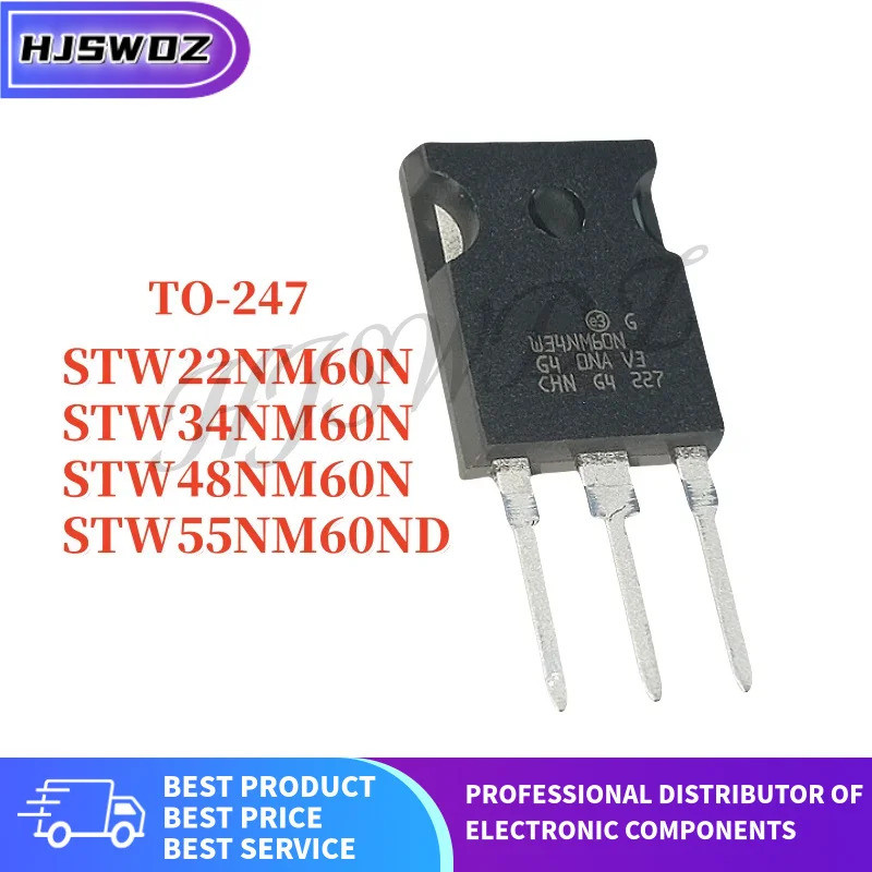 10 ชิ้น/ใหม่ STW34NM60N STW22NM60N STW55NM60ND STW48NM60N W34NM60N W22NM60N W48NM60N W55NM60N W247 ช
