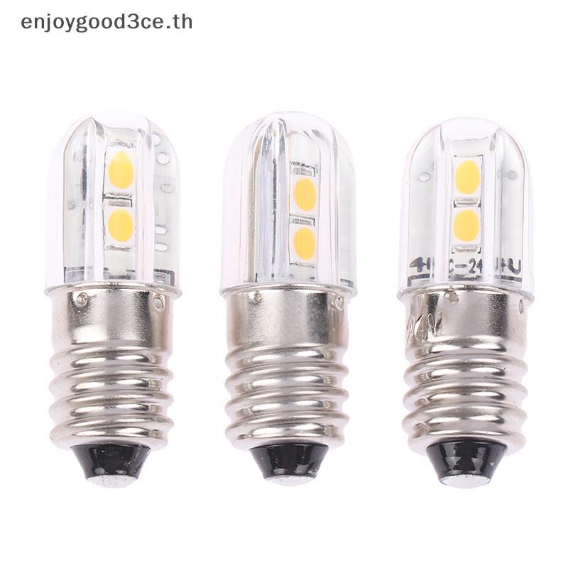 L & Z E10 หลอดไฟ LED 6V 12V 24V อัพเกรดหลอดไฟ 4LED เปลี่ยนโคมไฟสําหรับไฟฉายตัวบ่งชี้หลอดไฟไฟหน้ามอเต
