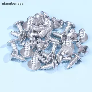 (niangbenaaa) 30 ชิ้น/Pa M5*12 มม.อลูมิเนียมอัลลอยด์รถจักรยานยนต์ Cross Head Self Tapping Bolts สกรู Nut หัวกลมเกลียวเส้นผ่านศูนย์กลางใหม่