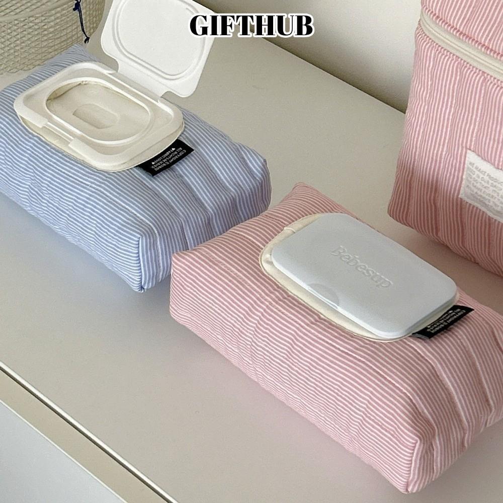 LULLABY กระเป๋าเช็ดเปียก, ลาย Quilted Pull Out กระดาษทิชชู่เปียก, กระเป๋ากระดาษทิชชู่อเนกประสงค์แบบพ