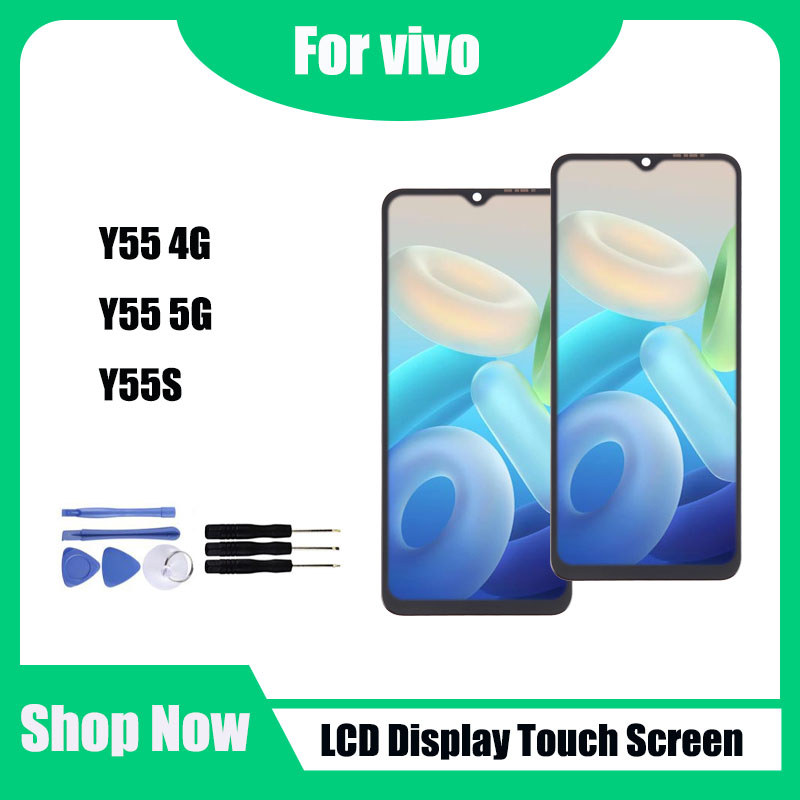 สําหรับ vivo Y55 4G Y55 5G Y55S จอแสดงผล LCD หน้าจอสัมผัสเปลี่ยน
