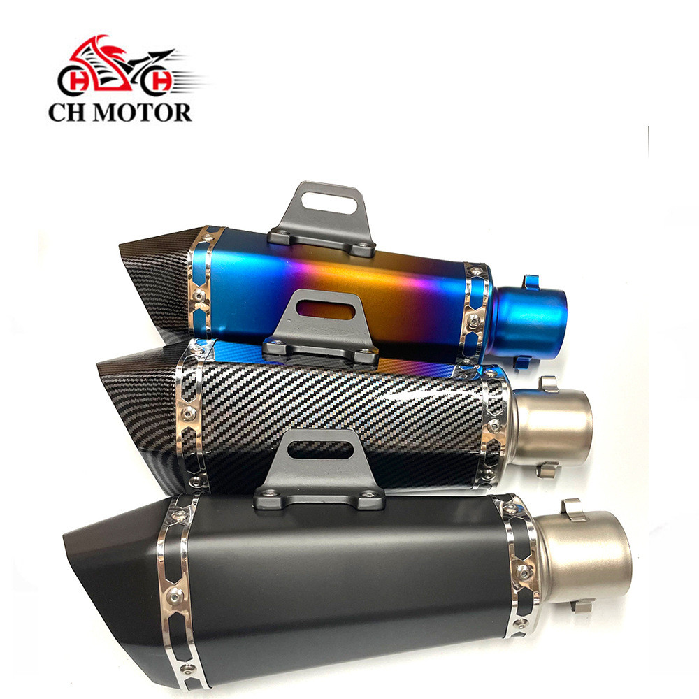 รถจักรยานยนต์รถสปอร์ตเหมาะสําหรับ Kawasaki ZX6R10RZ900Z800 Yamaha R3R25R6 ดัดแปลงราศีพิจิกท่อไอเสีย 
