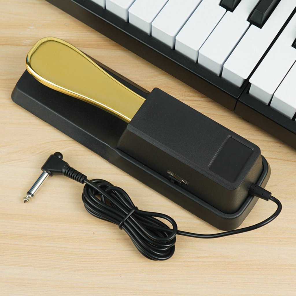 การออกแบบกันลื่น Sustain Pedal Digital Piano Damper Pedal สําหรับผู้เริ่มต้นการแสดงบนเวที