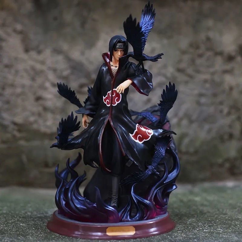 Naruto Xiao Organization Uchiha Crow Palace Itachi God (แกะสลักสองหัว) รูปสไตล์เปลวไฟสีแดงสามารถทําได้