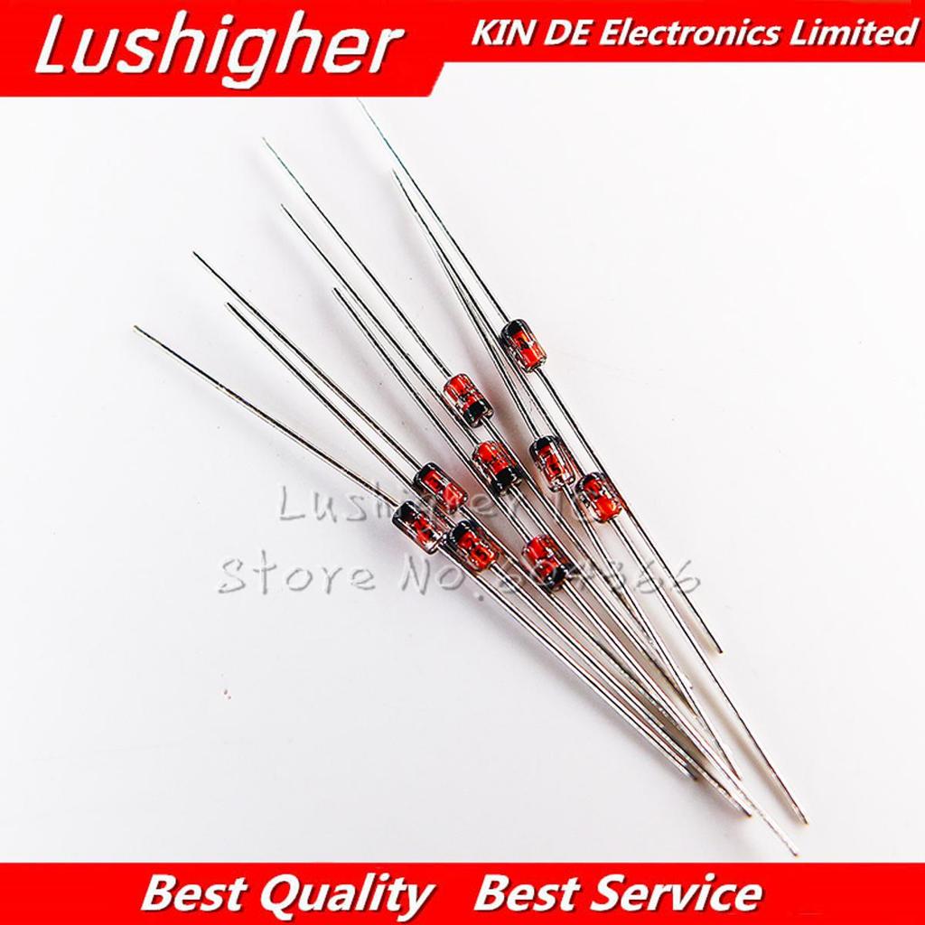 100 ชิ้น 0.5 W 3.6V แรงดันไฟฟ้าไดโอด BZX55C3V6 1/2W DO-35
