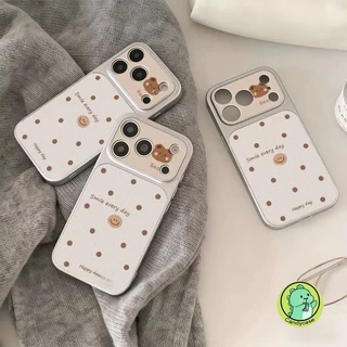 หมีน่ารักเคสโทรศัพท์สําหรับ Honor 600 500 400 300 Ultra 200 100 90 สมาร์ท 80 GT SE 70 60 Magic 8 7 6 Pro 5 4 Lite 5G 4G PU หนังการ์ตูน Polka Dots Ins สไตล์ 3D นุ่ม ปลอก ปลอก ปลอก