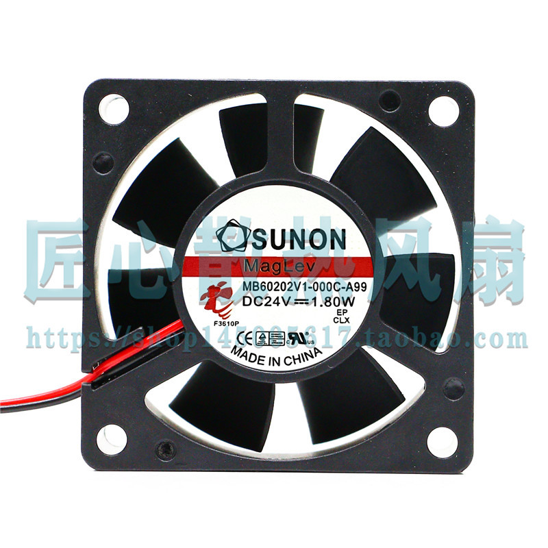ของแท้ SUNON Jianzhun MB60202V1-000C-A99 6020 24V 1.8W พัดลมอินเวอร์เตอร์
