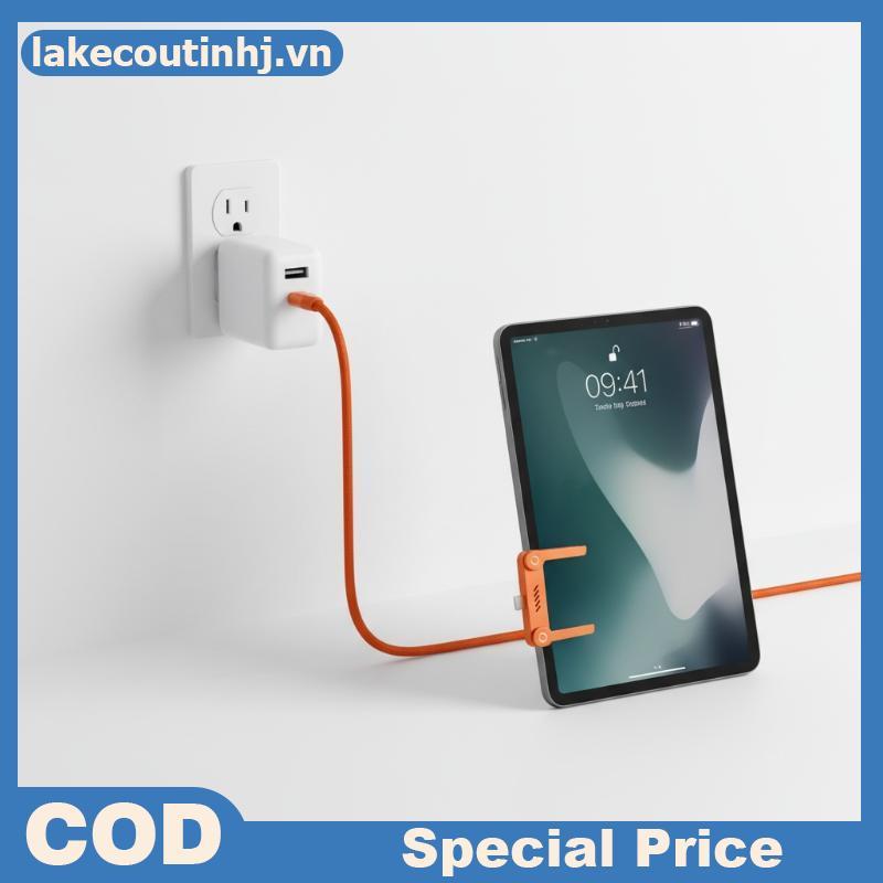 Lu USB C 240W Fast สายชาร์จ PD Data Cord ขาตั้งแบบพับได้สําหรับมือถือโต๊ะทํางานบ้านแท็บเล็ตแล็ปท็อป 