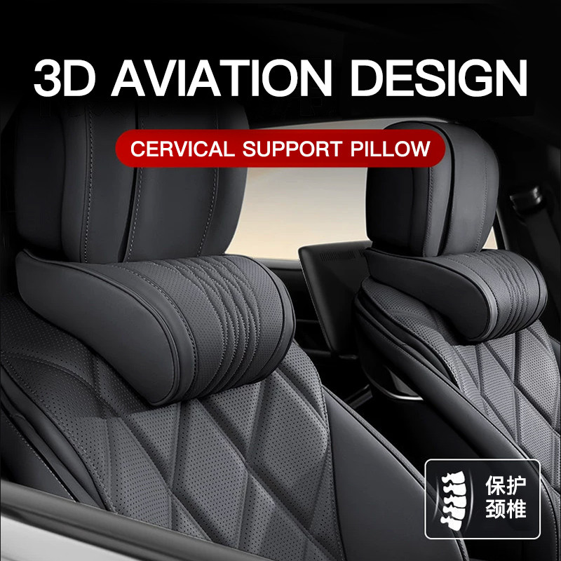 ใหม่รถ Headrest ที่นั่งคอสนับสนุนนุ่มสบายหมอนรองคอรถยนต์สําหรับ Hyundai Genesis Coupe Rohens Coupe G