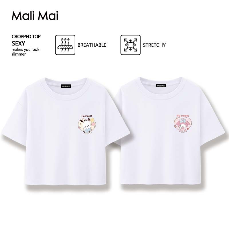 แฟชั่นเรียบง่าย เสื้อยืดผู้หญิง นิ่มใส่สบาย S-XL pochacco อนิเมะ (ส่งเร็ว จัดส่งจากไทย)