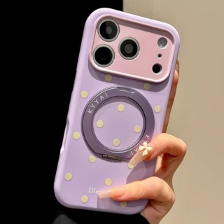 สีซิลิโคนเหลวปิดกั้น 360° เคสขายึดหมุนได้สําหรับ ไอโฟน 17 16 15 14 มือโปร สูงสุด ฝาครอบกันกระแทกแม่เหล็ก
