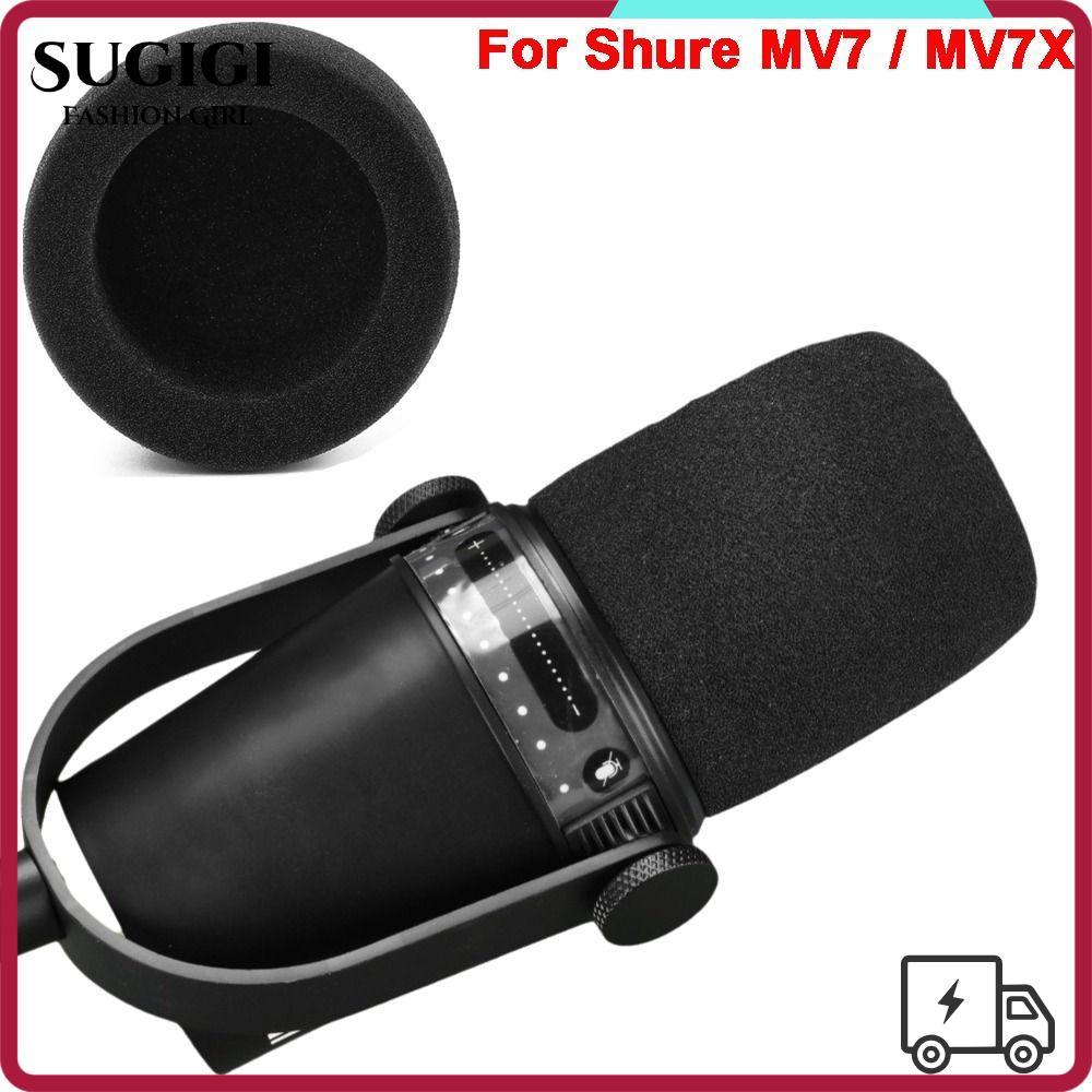 SUGIGI Mic ฝาครอบกระจก, Windproof Flocked ฟองน้ําโฟมไมโครโฟน Pop Filter, Professional เปลี่ยน Pop Fi