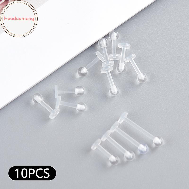 ต่างหู Lip Stud อะคริลิคใส สำหรับเจาะแหวนหูที่กระดูกอ่อน 10 ชิ้น TRAGUS TH