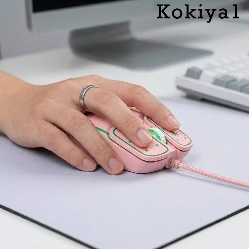 เมาส์เกมมิ่งมีสาย RGB แบบเงียบ ปรับความเร็ว 4 ระดับ thumbnail 8