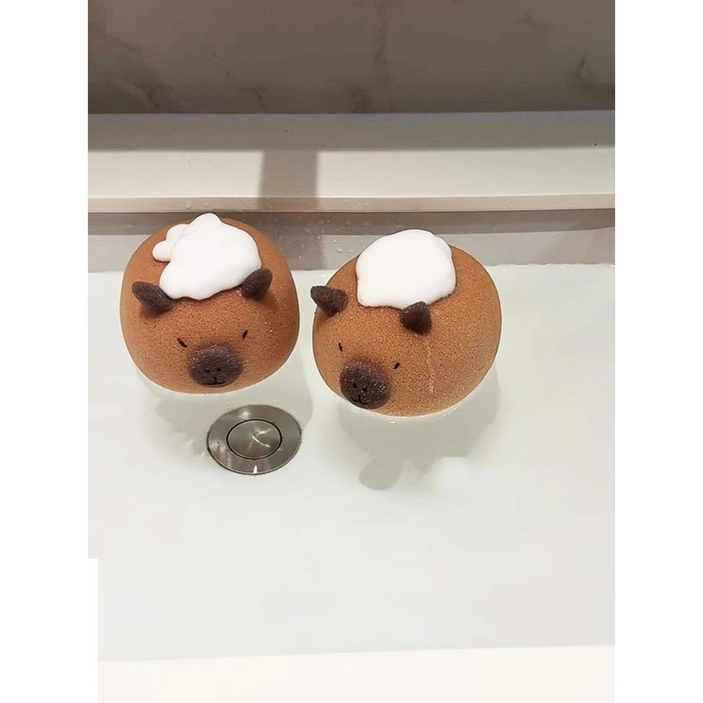 Kapibara Bath Ball ฟองน้ําบอลเด็ก Bath Ball Bubble Bath ถูอาบน้ําดอกไม้ Ball Bath Bath การ์ตูนน่ารัก