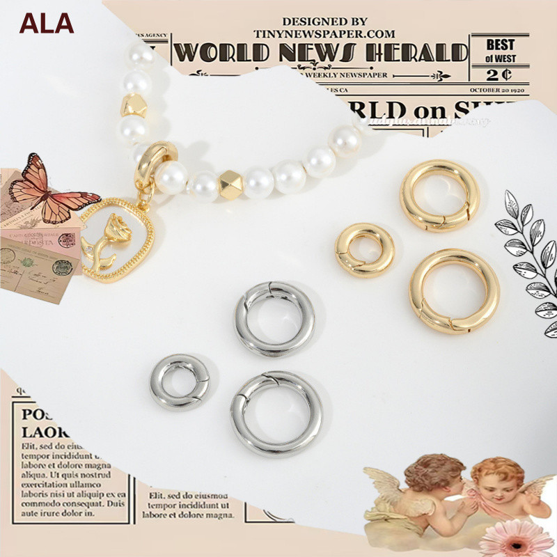 💖เครื่องประดับ DIY💖หัวเข็มขัดทองแดง 14K ทรงกลม แวววาว สําหรับเชื่อมต่อเครื่องประดับ สร้อยคอ สร้อยข้อมือ DIY[สร้อย DIY/ทํา กําไล DIY/ทําสร้อยคอ DIY/buckle/necklace/bracelet]