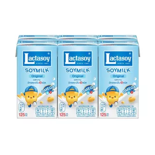 [สินค้าส่งด่วน] แลคตาซอย นมถั่วเหลืองรสหวาน 125 มล. แพ็ค 6 LACTASOY UHT SWEET 125 ML. PACK 6