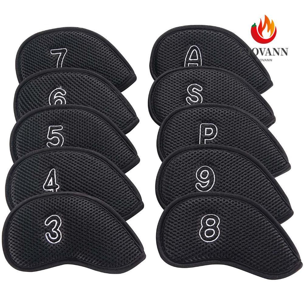 GIOVANNI Golf Club Cover Sports 10pcs Golf Head Cover Protector Case With Number Design 3,4,5,6,7,8,