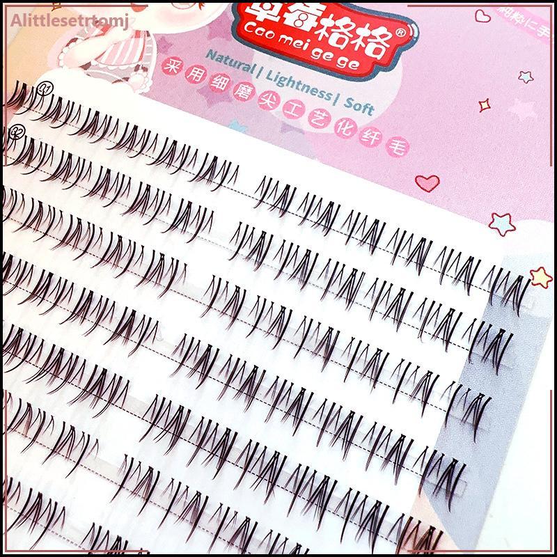 Alittlesetrtomj Lower Lashes ธรรมชาติ Lower Lashes Segmented Lower Lashes เครื่องมือแต่งหน้าขนตา VN