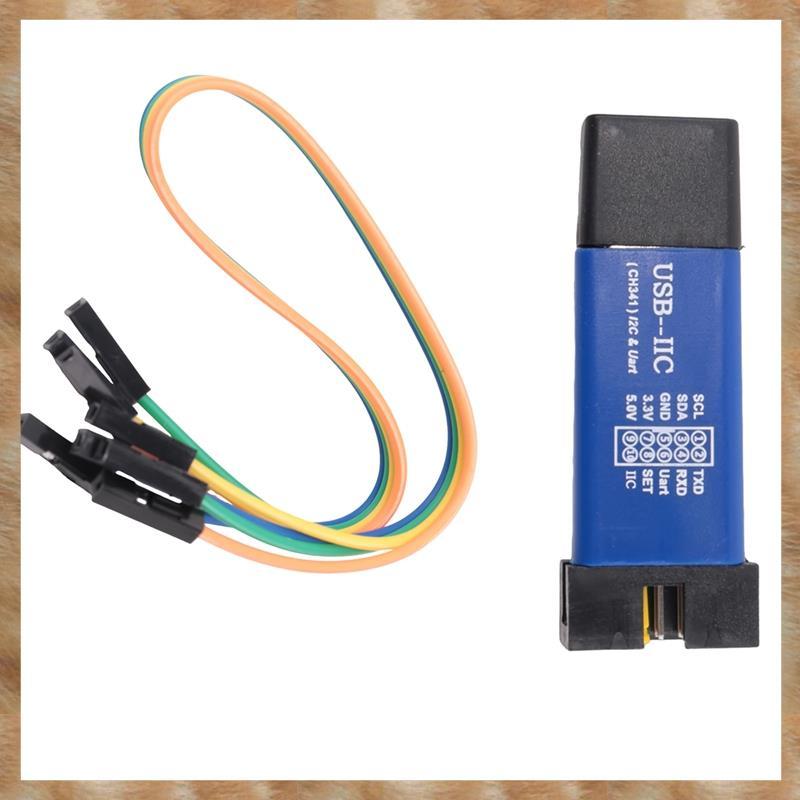 [KYG] อะแดปเตอร์ USB CH341T 2-In-1 USB เป็น USB เป็น IIC UART USB เพื่อป้องกันวงจรประสิทธิภาพ TTL ที