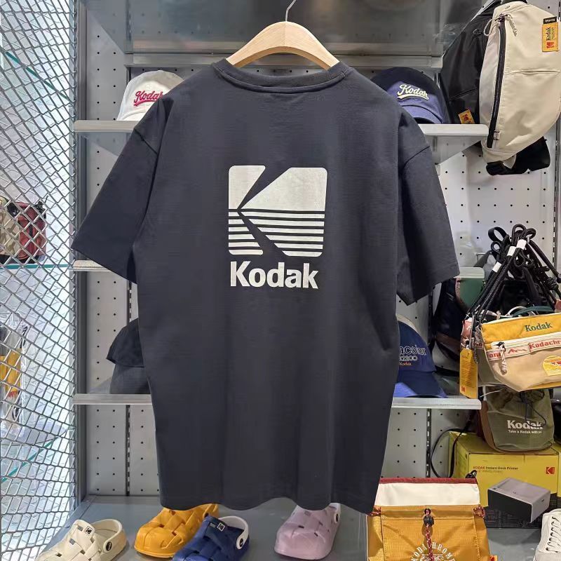 เสื้อยืดแขนสั้นอเนกประสงค์ลําลองผ้าฝ้ายแท้อเนกประสงค์ KODAK ของ KODAK