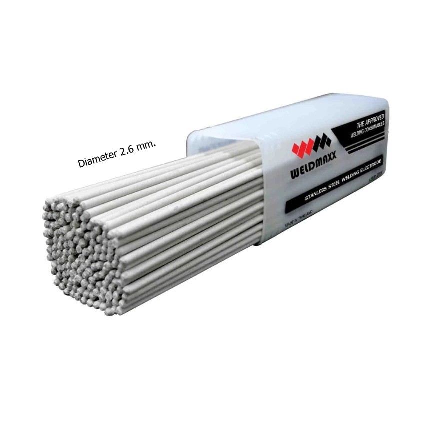 ออกใบกำกับภาษีได้ WELDMAXX ลวดเชื่อมไฟฟ้าสแตนเลส WM-308L  ส่งไวรวดเร็ว