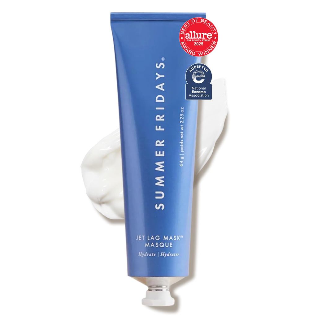 SummerFridaysJetLagMask-HydratingFaceMoisturizer+Mask-Enriched withHyaluronicAcid,Niacinamide,Glycer