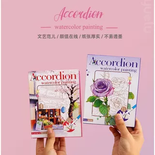 บันทึกภาพวาดสีน้ําออร์แกนภาพวาดสีน้ําสมุดระบายสีภาพวาดกราฟฟิตีหนังสือเด็กสมุดระบายสีสีน้ํามาพร้อมกับสี