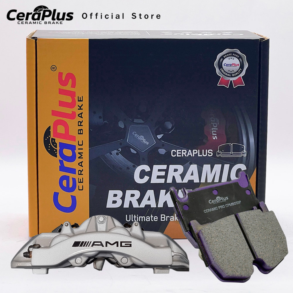 ผ้าเบรค CeraPlus Mercedes Benz AMG 8 pot S65 AMG SL55 AMG ผ้าเบรคเซรามิค
