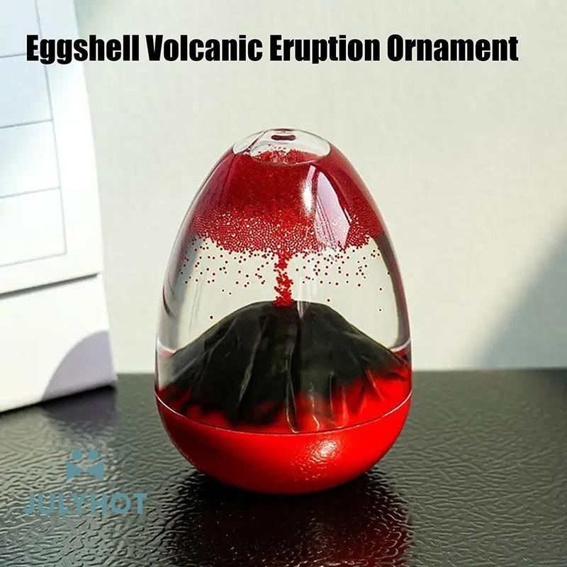 COOL Eggshell Volcanic Eruption, ทรายลอยภูเขาไฟ Eruption เครื่องประดับ, อะคริลิคคริสตัล Liquid นาฬิก