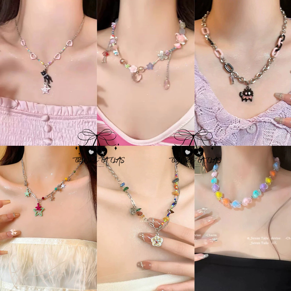 สร้อยคอประดับกระดูกไหปลาร้า ทันสมัย ลายลูกแมว น่ารัก รูปหัวใจ สไตล์หวานๆ เหมาะกับทุกสีผิว จัดส่งรวดเร็วจากประเทศไทย