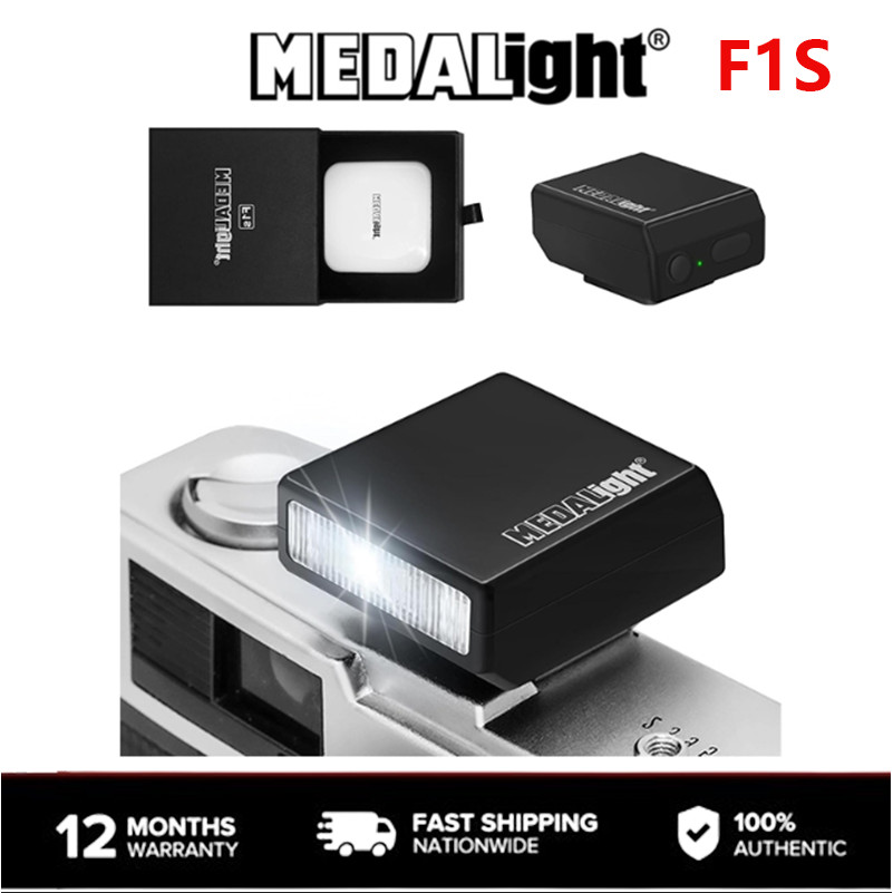 MEDALight F1s Mini Flash Camera Head พร้อมแบตเตอรี่ในตัว (ประกันศูนย์ 1 ปี) Camera Flash Ricoh GR II