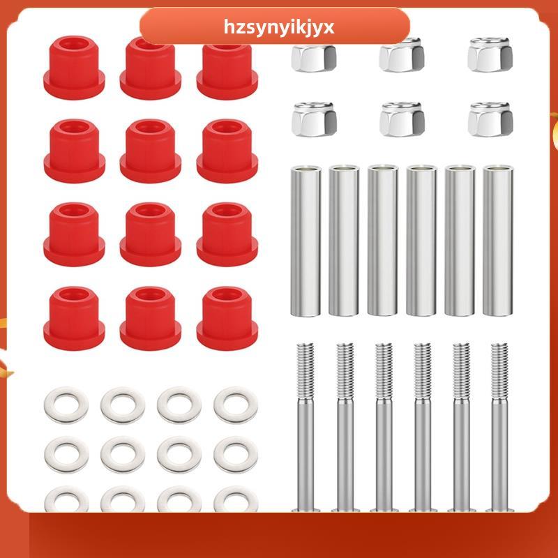 hzsynyikjyx รถกอล์ฟสําหรับ TXT ด้านหลัง Leaf Spring Bushing Kit 70289-G01 พร้อม Nut Shackle Sleeve