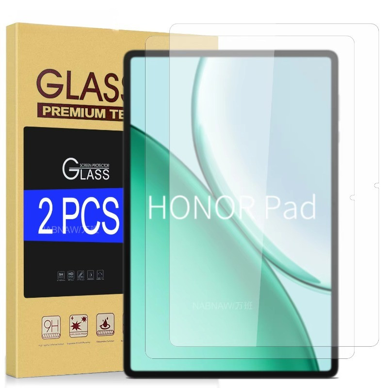 1-2 ชิ้นฟิล์มกระจกนิรภัยสําหรับ Honor Pad X10 X9 11.5 X9a Pro HD ป้องกันหน้าจอสําหรับ Honor Pad X8 X8b X8a Pro Lite X7 8.7 X6 แท็บเล็ต Anti Blue Light ฟิล์มป้องกัน