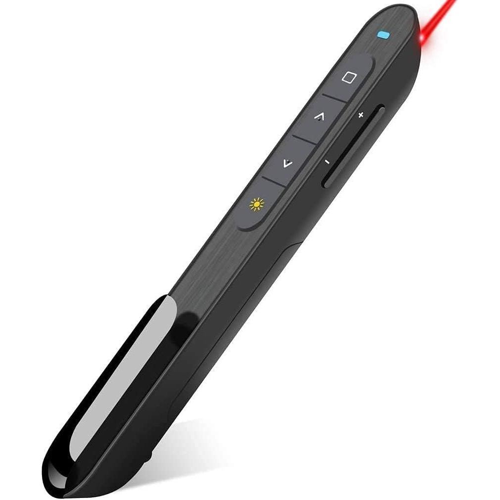 Wireless Presenter, Hyperlink Volume Control Presentation Clicker RF 2.4GHz USB PowerPoint Clicker P